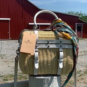 Patricia Nash Spring Wicker Collection Handbag
